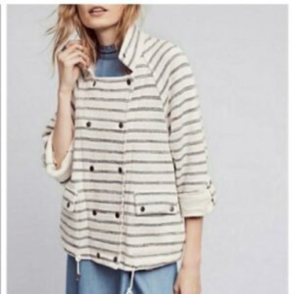 Dolan by Anthropologie Striped Sweater Jacket